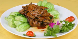 菜心炒猪肝16元