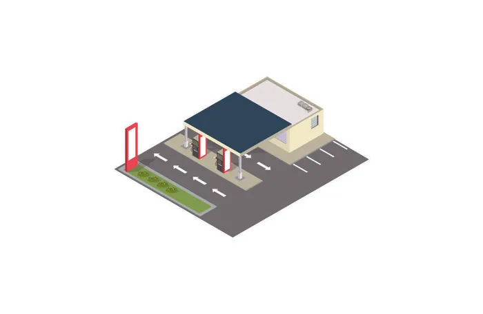分析图素材图标集合景观建筑立面插画场景AI矢量图形设计eps,ai矢量模版下载