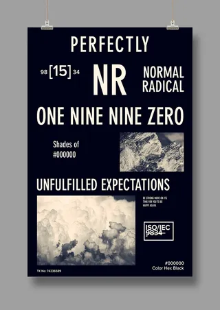 国外时尚 潮流海报 英文PSD海报