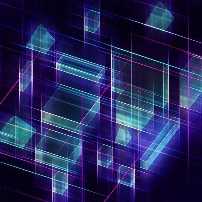 紫色3d立体线条几何背景高清图3D图片