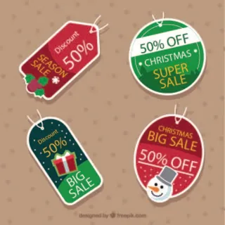 免抠促销打折标签