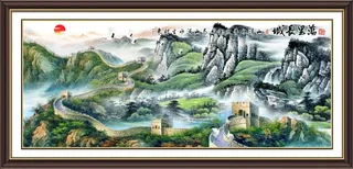 万里长城装裱画