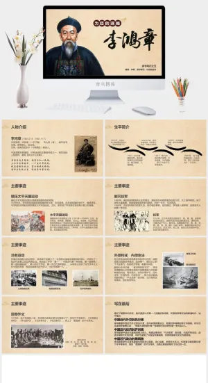 为臣的谋略李鸿章PPT作品预览图