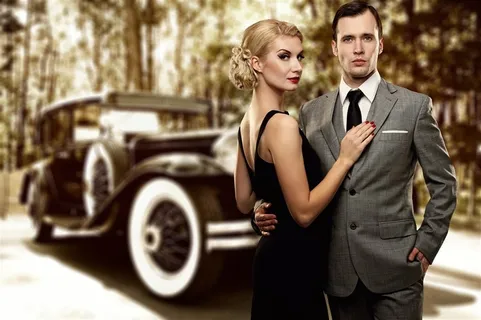 复古式的男女情侣