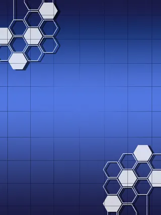 蓝色科技蜂窝背景
