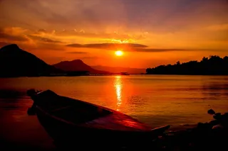 海边美丽日落风景图片