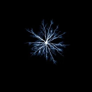 花朵形状的闪电