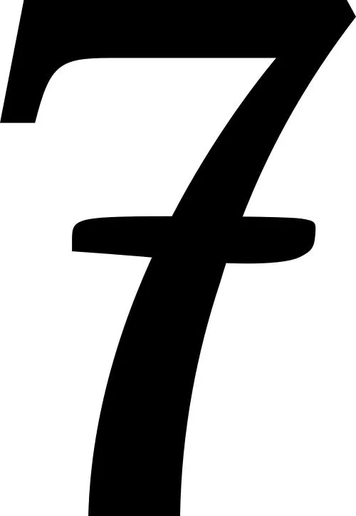 数字 7免抠(500x725)