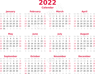 来临, 2022日历日历, 出现日历可打印的, 浆果