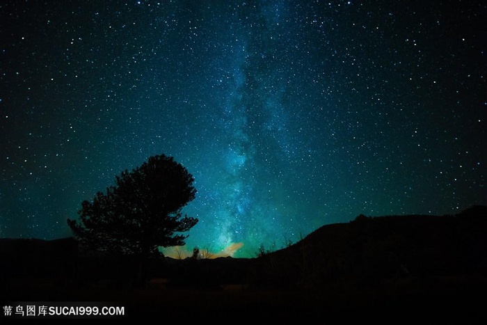 唯美夜晚星空景色高清图