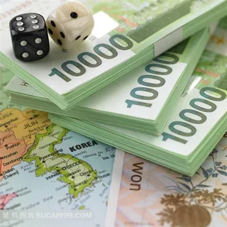 韩币骰子地图高清素材