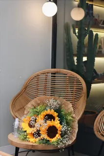 黄色向日葵摄影素材