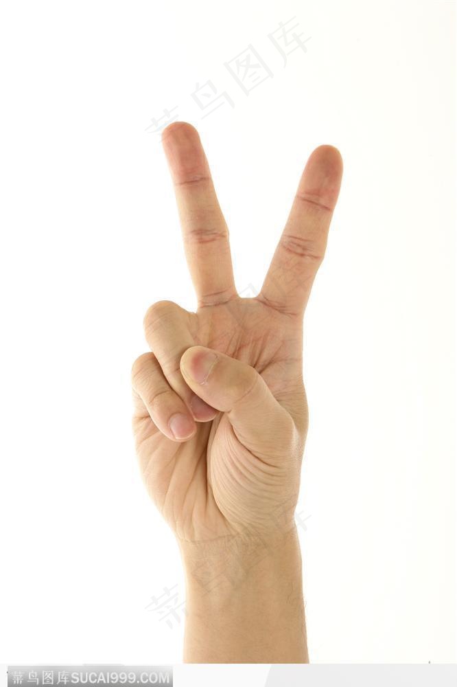 手势喻意-胜利