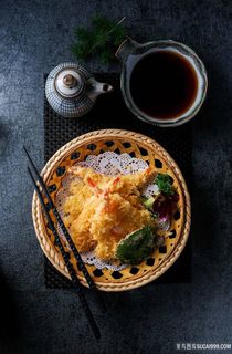 日本料理天妇罗基围虾美食图片 日本料理天妇罗基围虾美食图片