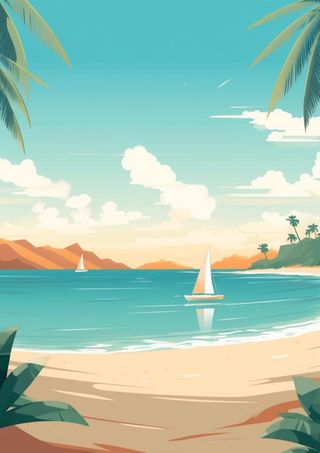 海滩沙滩阳光背景