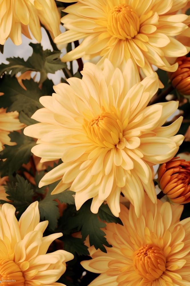 菊花光照摄影图