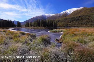 新疆阿勒泰神仙湾河流风景