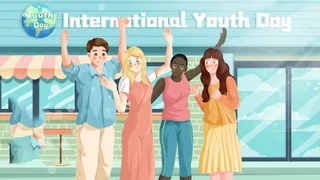 54青年海报54青年插画海报