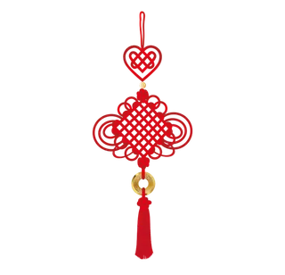 红色平安结中国结免扣素材