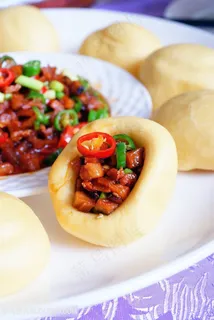 酱香窝窝头中华美食摄影图 酱香窝窝头中华美食摄影图