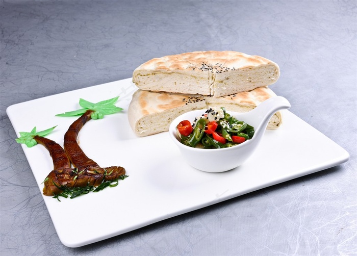 关中锅盔美食素材