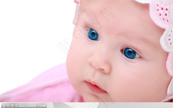 可爱儿童-带着帽子的婴儿