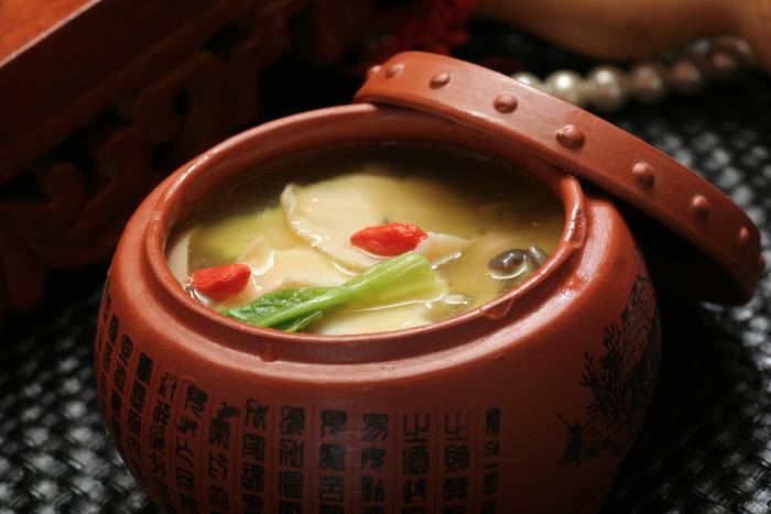 鲍肉菌菇羹