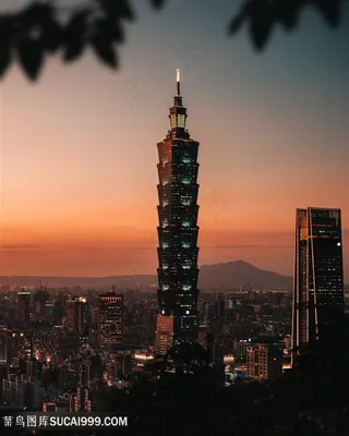 台北101大楼城市风景图片