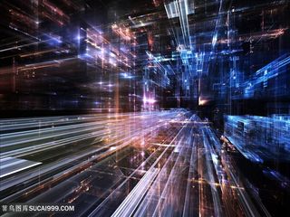 潮流立体科技光效背景高清图片