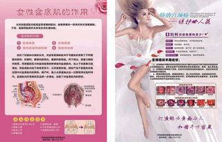 美容海报展板宣传单盆底肌