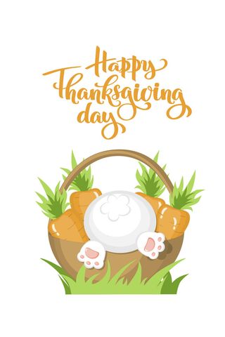 复活节装饰元素手绘插画兔子彩蛋鲜花场景(24)