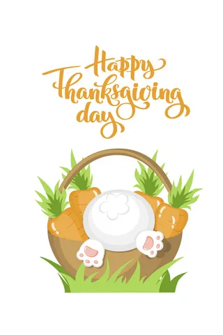 复活节装饰元素手绘插画兔子彩蛋鲜花场景(24)