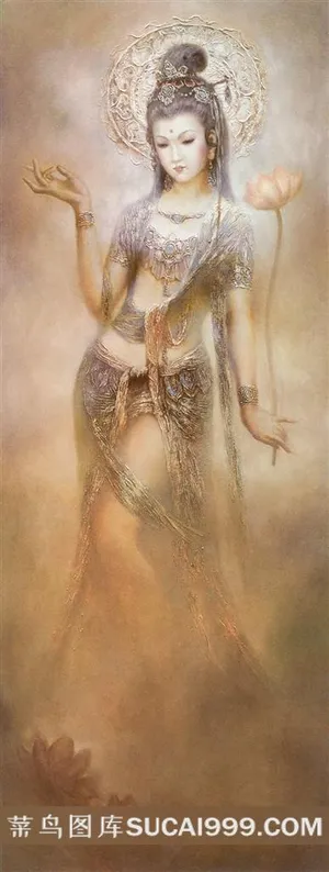 精美菩萨人物油画素材 精美菩萨人物油画素材