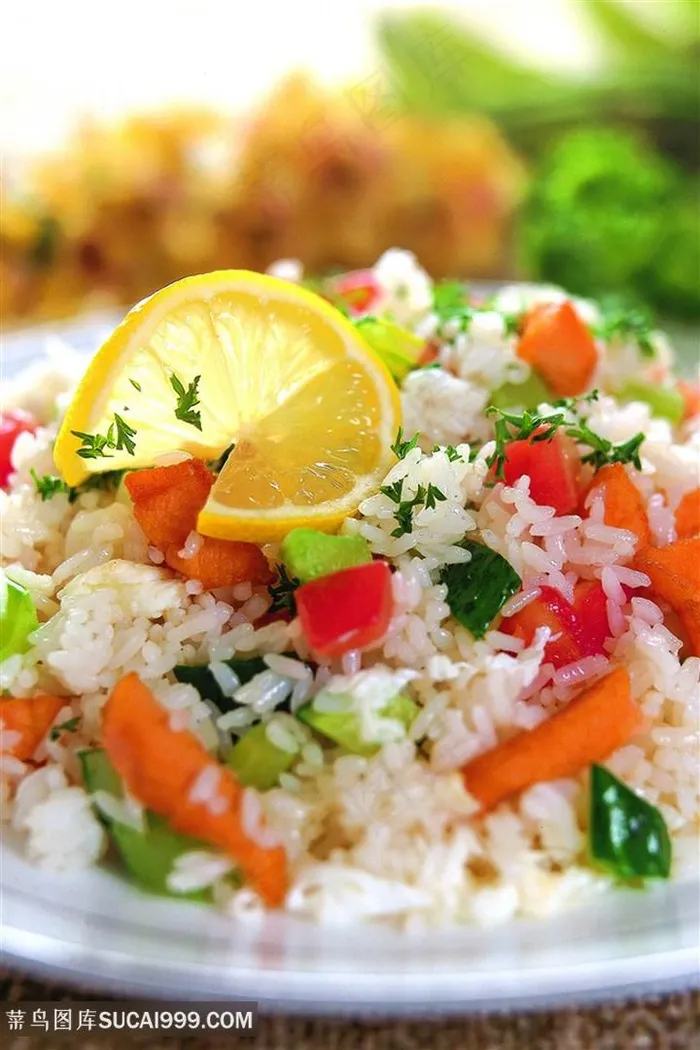 中华美食炒饭实拍摄影图中华美食