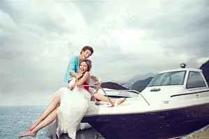 幸福恋人开心外拍样片写真