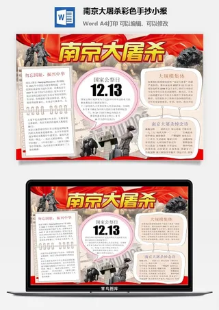 南京大*彩色手抄小报