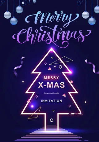 圣诞海报圣诞狂欢优惠大酬宾