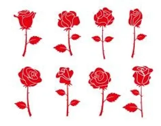 矢量2.14情人节玫瑰花