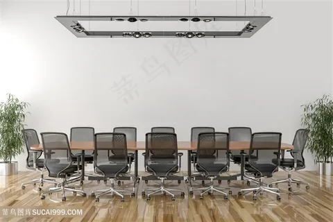 大型会议室软装效果图高清