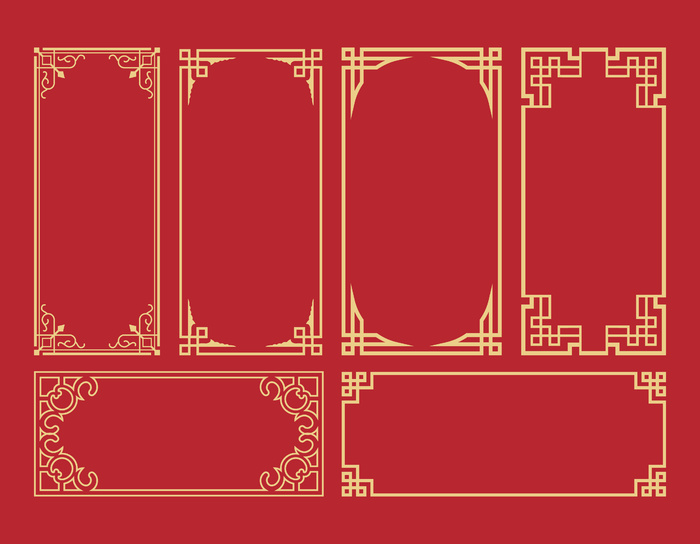 设计新年春节装饰素材