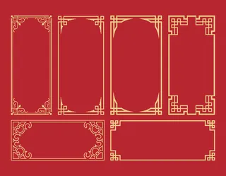 设计新年春节装饰素材