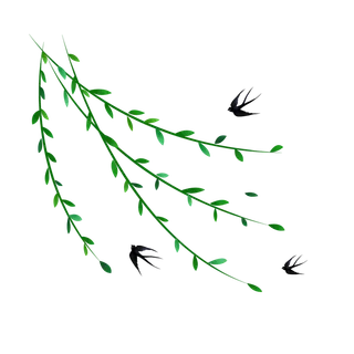 春天来了燕子飞来柳叶绿了