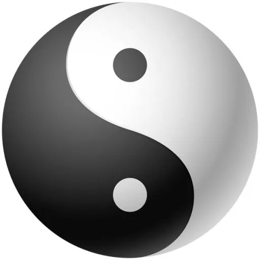 Yin and yang PNG免抠(600x600)