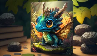 可爱小龙，大眼睛，梦幻，综合使用