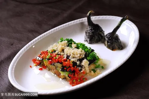 老醋茄子中华美食摄影图 老醋茄子中华美食摄影图
