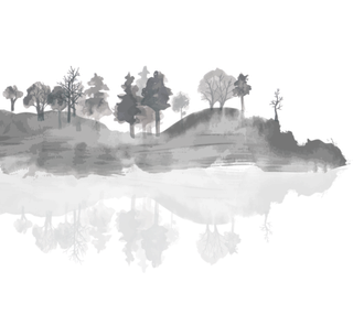 山水画素材中国风水墨画素材元素中国画