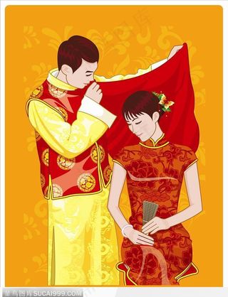 害羞的新娘-揭盖头