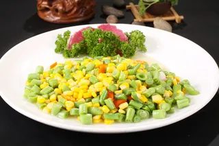 四季豆炒玉米 (1)