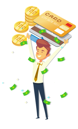 理财经理人祝贺赚钱增值