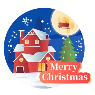 圣诞节平安夜冬季双旦设计圣诞装饰海报元素